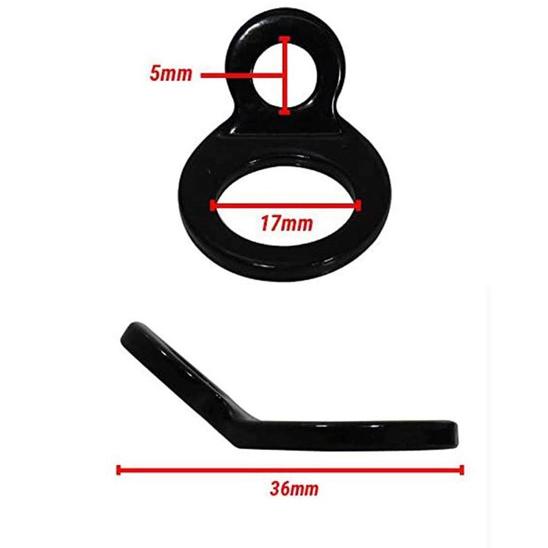 P1Tools Dirt bike Tie Down Strap Rings for Motorcycle Dirtbike ATV Trailer Truck â€“ Strap Your Bike securely Without Scratching Handlebars â€“ Fits Coated Tie Down Hooks â€“ Large Loop to Hook Your Bike - Image 2